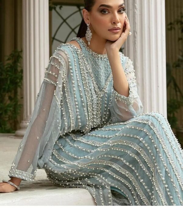 Sky blue kaftan - Image 4