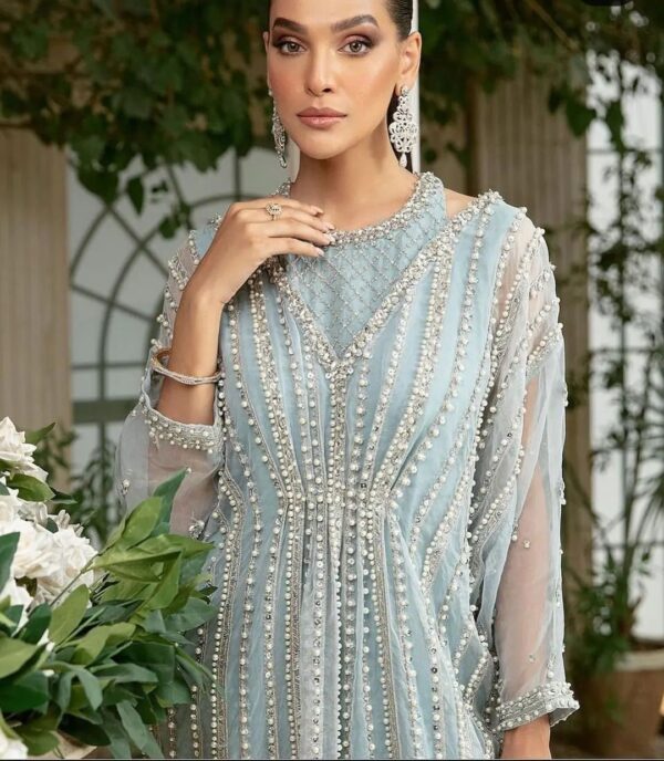 Sky blue kaftan